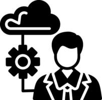 Consumer Glyph Icon Design vector