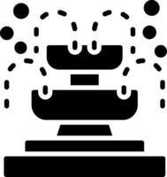 Fountain Glyph Icon Design vector