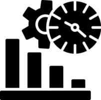 Time Management Glyph Icon Design vector