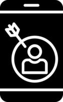 Target Audience Glyph Icon Design vector