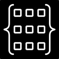 Matrix Glyph Icon Design vector