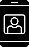 User Glyph Icon Design vector