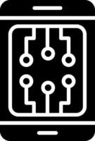 Smartphone Glyph Icon Design vector