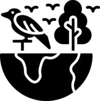 Biodiversity Glyph Icon Design vector