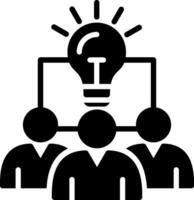 Idea Glyph Icon Design vector