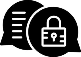 Chat Glyph Icon Design vector