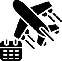 Schedule Glyph Icon Design vector