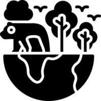 Ecology Glyph Icon Design vector