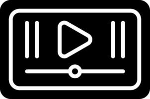 Player Glyph Icon Design vector