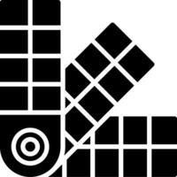 Paint Swatch Glyph Icon Design vector