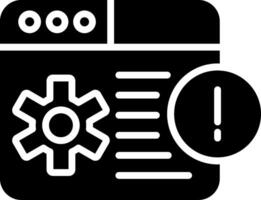 Information Management Glyph Icon Design vector