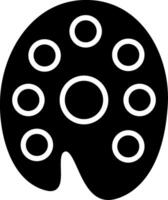 Palette Glyph Icon Design vector