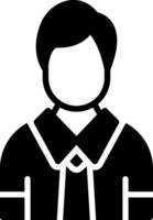 Man Glyph Icon Design vector