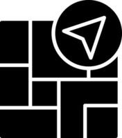 Navigation Glyph Icon Design vector