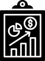 Clipboard Glyph Icon Design vector