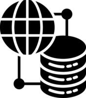 Server Glyph Icon Design vector