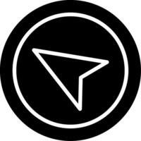 Navigation Glyph Icon Design vector