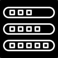 Progress Bar Glyph Icon Design vector