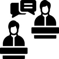 Communication Glyph Icon Design vector