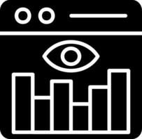 OnGlyph Web Traffic Glyph Icon Design vector