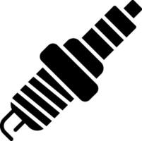 Spark Plug Glyph Icon Design vector