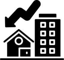 Real Estate Glyph Icon Design vector