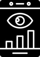 Vision Glyph Icon Design vector