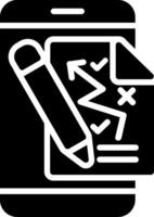 Planning Glyph Icon Design vector