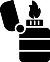 Lighter Glyph Icon Design vector
