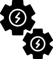 Settings Glyph Icon Design vector