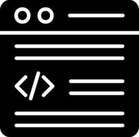 Website Design Glyph Icon Design vector