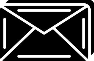 Envelope Glyph Icon Design vector