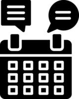 Data Analysis Glyph Icon Design vector