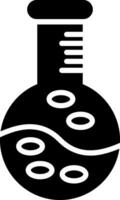 Flask Glyph Icon Design vector