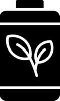Leaf Glyph Icon Design vector