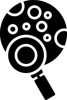 Planet Glyph Icon Design vector