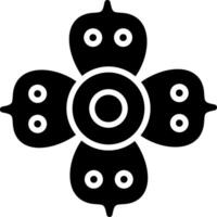 Rafflesia Glyph Icon Design vector