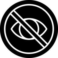 Private Glyph Icon Design vector