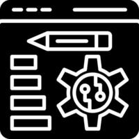 Web Design Glyph Icon Design vector