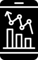 Trending Glyph Icon Design vector