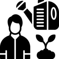 Watering Glyph Icon Design vector