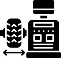Balancing Glyph Icon Design vector