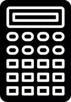 Calculator Glyph Icon Design vector