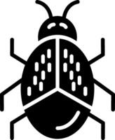 Bug Glyph Icon Design vector