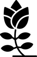 Tulip Glyph Icon Design vector