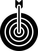 Mission Glyph Icon Design vector