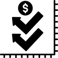 Bounce Back Glyph Icon Design vector