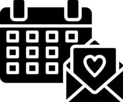 Invitation Glyph Icon Design vector