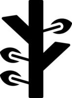 Tree Branch Glyph Icon Design vector