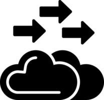 Migrating Glyph Icon Design vector